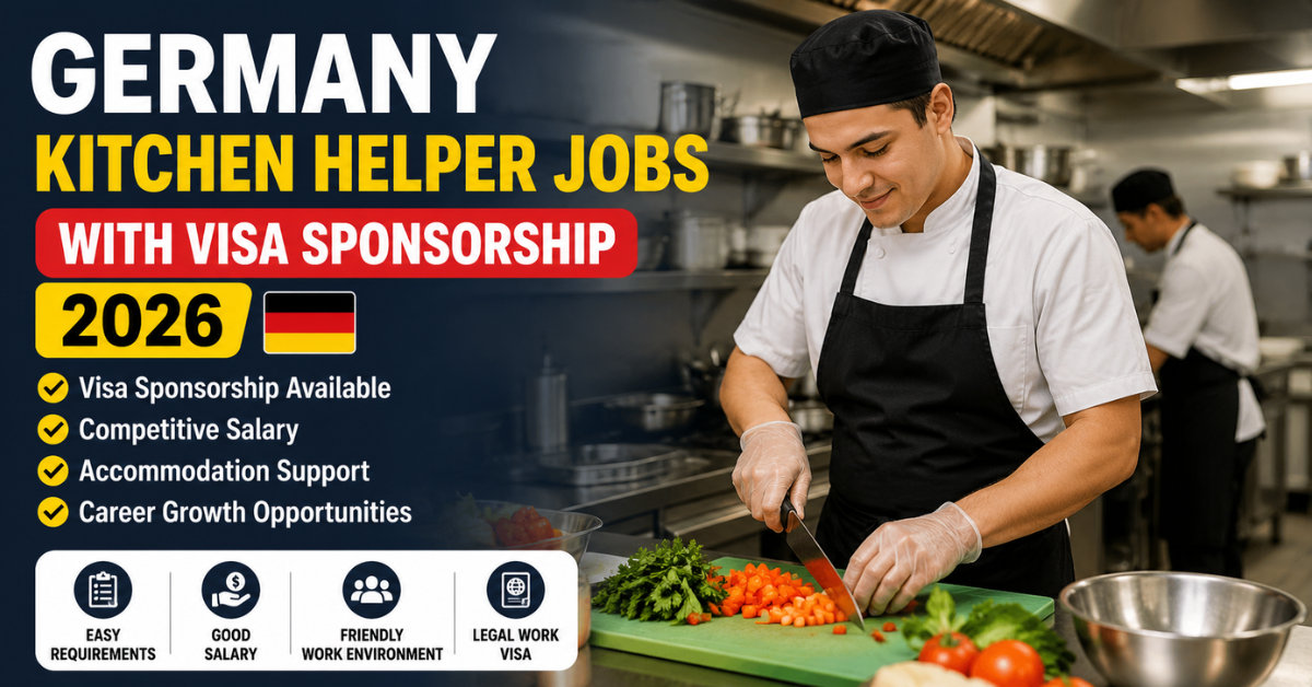 Kitchen helper preparing food in a professional restaurant kitchen in Germany